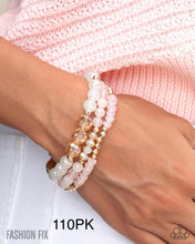 Load image into Gallery viewer, Paparazzi “Proper Play” Pink Stretch Bracelet Set - Paparazzi Accessories
