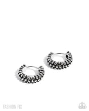 Load image into Gallery viewer, Paparazzi “Classic Character” Silver hinge hoop earrings - Paparazzi Accessories