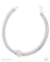 Load image into Gallery viewer, Paparazzi “Downtown Demand” White Necklace Earring Set - Paparazzi Accessories
