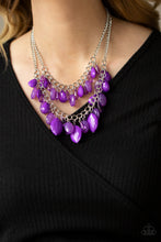 Load image into Gallery viewer, Paparazzi “Midsummer Mixer” Purple Necklace Earring Set - Paparazzi Accessories