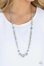 Load image into Gallery viewer, Paparazzi “Prismatic Pick-Me-Up” Silver Long Necklace Earring Set - Paparazzi Accessories