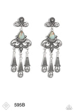 Load image into Gallery viewer, Paparazzi “Revered Rustic” Blue Post Earrings - Paparazzi Accessories