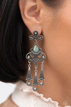 Load image into Gallery viewer, Paparazzi “Revered Rustic” Blue Post Earrings - Paparazzi Accessories