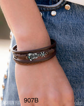 Load image into Gallery viewer, Paparazzi "Buckaroo Beginning" Blue Adjustable Clasp Bracelet - Paparazzi Accessories