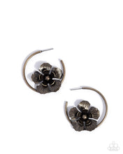 Load image into Gallery viewer, Paparazzi “Blossoming Balance” Brass Hoop Earrings - Paparazzi Accessories