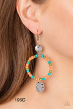 Load image into Gallery viewer, Paparazzi “Cayman Catch” Orange Dangle Earrings - Paparazzi Accessories