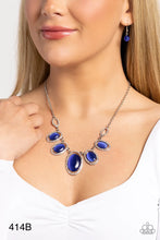 Load image into Gallery viewer, Paparazzi “A BEAM Come True” Blue Necklace Earring Set