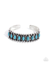 Load image into Gallery viewer, Paparazzi “Beautiful Badlands” Blue Cuff Bracelet - Paparazzi Accessories