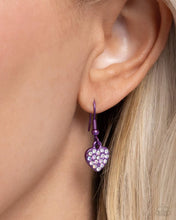 Load image into Gallery viewer, Paparazzi “Homecoming Hearts” Purple Necklace Earring Set - Paparazzi Accessories