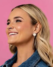 Load image into Gallery viewer, Paparazzi “Canyon Circlet” White Post Earrings - Paparazzi Accessories