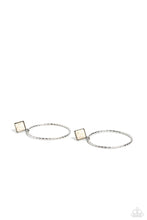Load image into Gallery viewer, Paparazzi “Canyon Circlet” White Post Earrings - Paparazzi Accessories