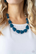 Load image into Gallery viewer, Paparazzi “Tenaciously Tangy” Blue Necklace Earring Set - Paparazzi Accessories
