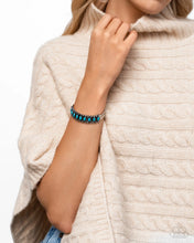 Load image into Gallery viewer, Paparazzi “Beautiful Badlands” Blue Cuff Bracelet - Paparazzi Accessories