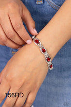 Load image into Gallery viewer, Paparazzi “Infinite Impression” Red Stretch Bracelet - Paparazzi Accessories