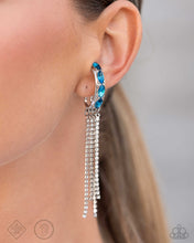 Load image into Gallery viewer, “Feminine Fascination” Blue Cuff Earrings - Paparazzi