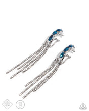 Load image into Gallery viewer, “Feminine Fascination” Blue Cuff Earrings - Paparazzi