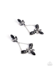 Load image into Gallery viewer, Paparazzi “Carefree Chandelier” Black Post Earrings - Paparazzi Accessories