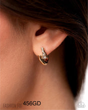 Load image into Gallery viewer, Paparazzi “Personalized Pizzazz” Gold Hinge Hoop Earrings - Paparazzi Accessories