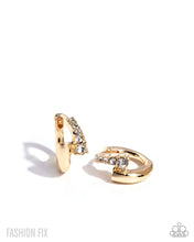 Load image into Gallery viewer, Paparazzi “Personalized Pizzazz” Gold Hinge Hoop Earrings - Paparazzi Accessories
