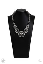 Load image into Gallery viewer, Paparazzi “Global Glamour Silver” Necklace Earring Set - Paparazzi Accessories