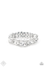 Load image into Gallery viewer, Paparazzi “Wedded Bliss” White Stretch Ring - Paparazzi Accessories