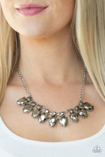 Load image into Gallery viewer, Paparazzi “Extra Enticing” Silver Necklace Earring Set - Paparazzi Accessories