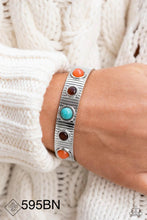 Load image into Gallery viewer, Paparazzi “Dedicated Desertscape” Blue Cuff Bracelet - Paparazzi Accessories