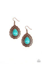 Load image into Gallery viewer, Paparazzi “Mountain Mover” Copper Dangle Earrings - Paparazzi Accessories