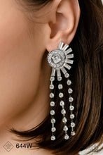 Load image into Gallery viewer, Paparazzi “Torrential Twinkle” White Post Earrings - Paparazzi Accessories