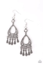 Load image into Gallery viewer, Paparazzi “Viva la DIVA” White Dangle Earrings - Paparazzi Accessories