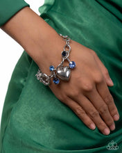 Load image into Gallery viewer, Paparazzi “Seesaw Shimmer” Blue Adjustable Bracelet - Paparazzi Accessories