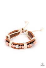 Load image into Gallery viewer, Paparazzi “Lodge Luxe” Pink Adjustable Bracelet - Paparazzi Accessories