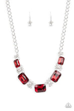 Load image into Gallery viewer, Paparazzi “Flawlessly Famous” Red Necklace Earring Set - Paparazzi Accessories