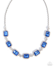 Load image into Gallery viewer, Paparazzi “Redefined Radiance” Blue Necklace Earring Set - Paparazzi Accessories