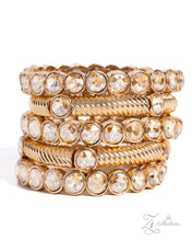 Load image into Gallery viewer, Paparazzi “Resplendent Renegade” Gold Zi Collection Bracelet Set - Paparazzi Accessories