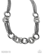 Load image into Gallery viewer, Paparazzi “Defiant Dazzle” Black Necklace Earring Set - Paparazzi Accessories