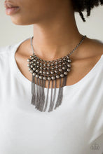 Load image into Gallery viewer, Paparazzi “DIVA-de and Rule” Black Necklace Earring Set - Paparazzi Accessories