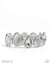 Load image into Gallery viewer, Paparazzi “Mesmerizing Memoir” White Stretch Bracelet - Paparazzi Accessories