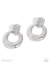 Load image into Gallery viewer, Paparazzi “Sass Of The Day” White Post Earrings - Paparazzi Accessories