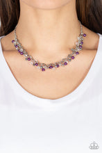 Load image into Gallery viewer, Paparazzi “Soft-Hearted Shimmer” Purple Necklace Earring Set - Paparazzi Accessories