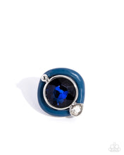 Load image into Gallery viewer, Paparazzi “Colorful Caliber” Blue Stretch Ring - Paparazzi Accessories
