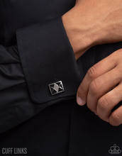 Load image into Gallery viewer, Paparazzi “Iconic Invitation” Black Cuff Links - Paparazzi Accessories