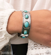 Load image into Gallery viewer, Paparazzi “Rustic Road” Blue Cuff Bracelet - Paparazzi Accessories