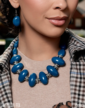 Load image into Gallery viewer, Paparazzi “Tangible Tradition” Blue Necklace Earring Set - Paparazzi Accessories