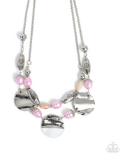 Load image into Gallery viewer, Paparazzi “Storytelling Shell” Pink Necklace Earring Set - Paparazzi Accessories