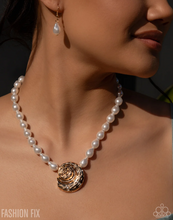 Load image into Gallery viewer, Paparazzi “Memorable Mermaid” Gold Necklace Earring Set - Paparazzi Accessories