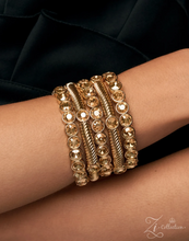 Load image into Gallery viewer, Paparazzi “Resplendent Renegade” Gold Zi Collection Bracelet Set - Paparazzi Accessories