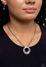 Load image into Gallery viewer, Paparazzi “Scintillating Spiral” White Necklace Earring Set - Paparazzi Accessories