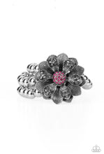 Load image into Gallery viewer, Paparazzi "Botanical Bravado" Pink Stretch Bracelet - Paparazzi Accessories