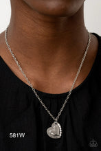 Load image into Gallery viewer, Paparazzi “Happily Heartwarming” White Necklace Earring Set -Paparazzi Accessories
